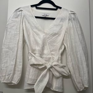 Parker white blouse
